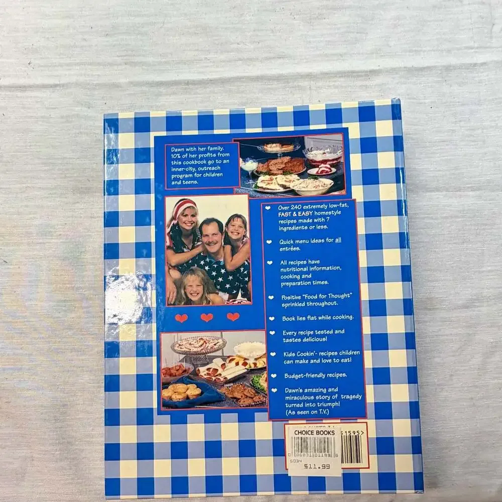 Busy People's Low-Fat Cookbook by Dawn Hall 1998 Spiral Bound Hardcover